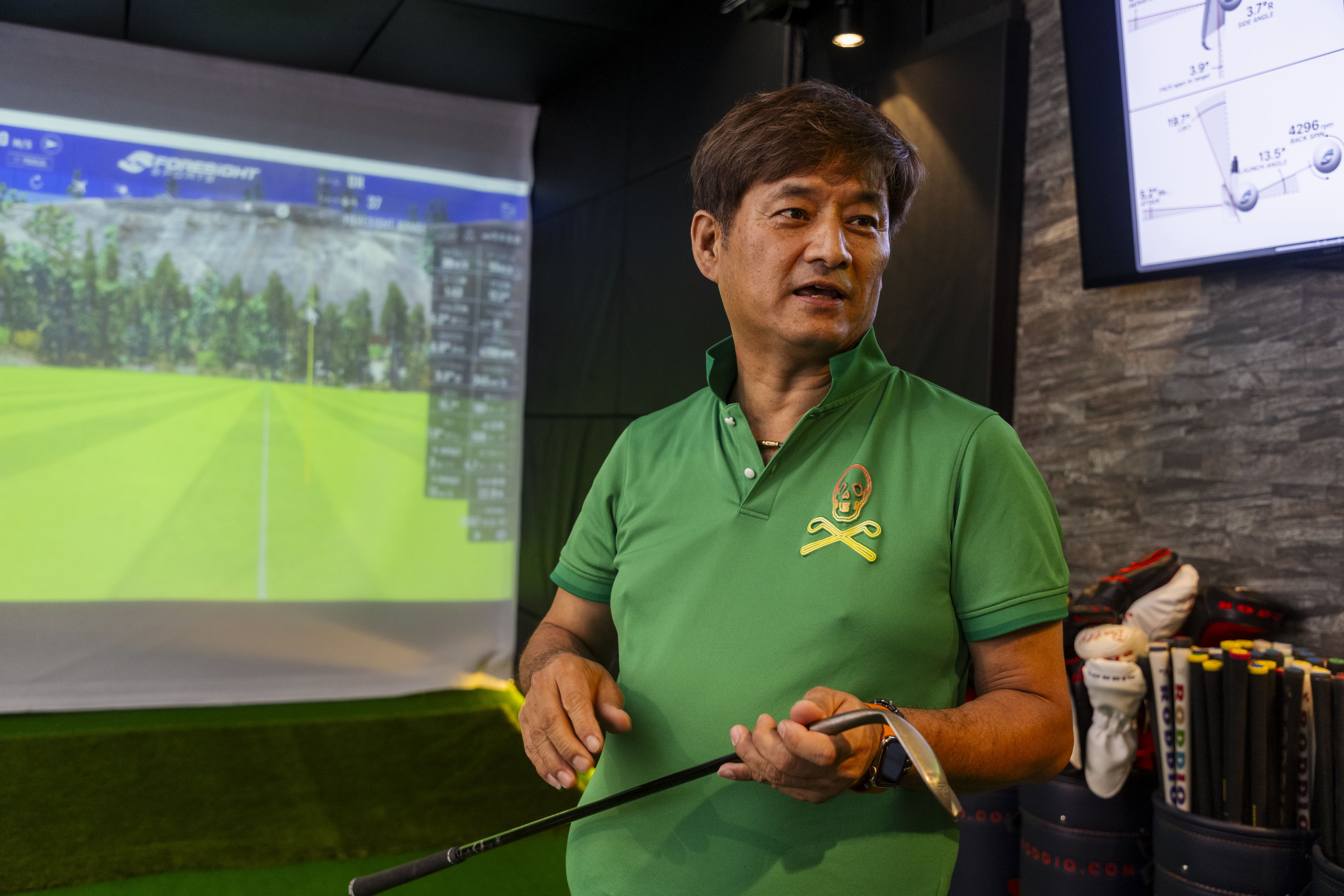 ゴルフ工房K・北村朋弘社長。フィッティングに特化したショップを目指し、2022年夏より豊中市でスタートした現店舗では、フィッティングルームの充実にこだわった。